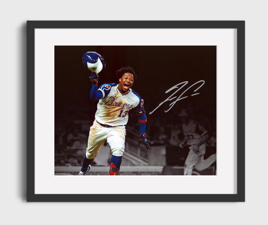 Ronald Acuna Jr - Braves Celebration 8x10 Canvas baseball wall art
