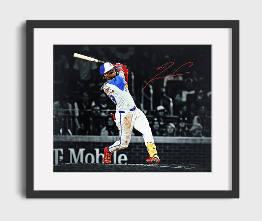 Ronald Acuna Jr - Full Swing Follow Through 8x10 Canvas baseball wall art