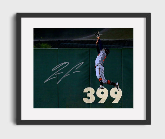 Ronald Acuna Jr - Leaping Wall Catch 8x10 Canvas baseball wall art