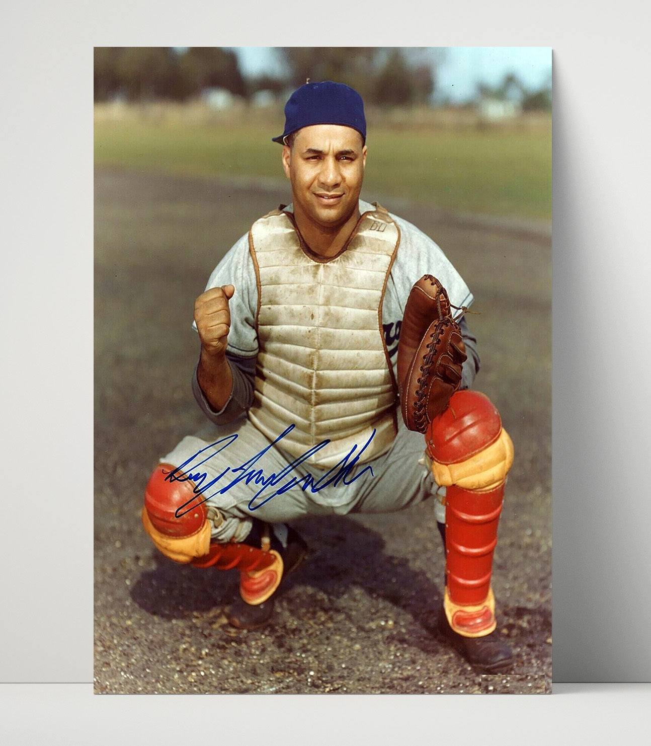 Roy Campanella - Brooklyn Legend Classic Portrait Spotlight Baseball Wall Art 16x20 Unframed Print wall art print – Baseball Wall Art decor