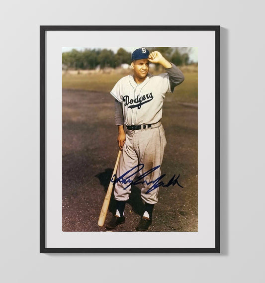 Roy Campanella - Brooklyn Legend Hall Of Fame Catcher 8x10 Canvas baseball wall art