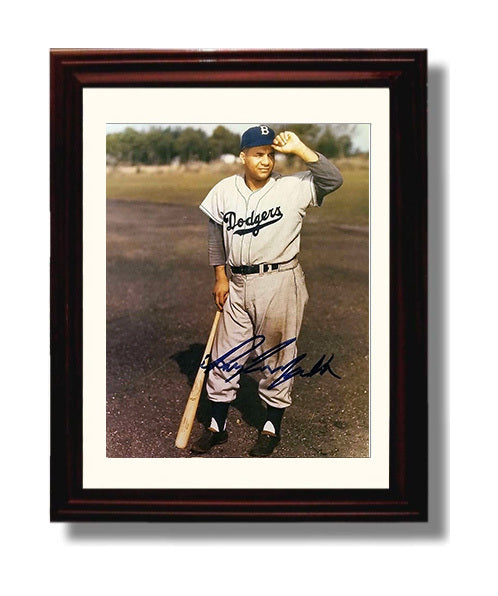 Roy Campanella - Brooklyn Legend Hall Of Fame Catcher Spotlight Baseball Wall Art 8x10 Beveled Frame wall art print – Baseball Wall Art decor