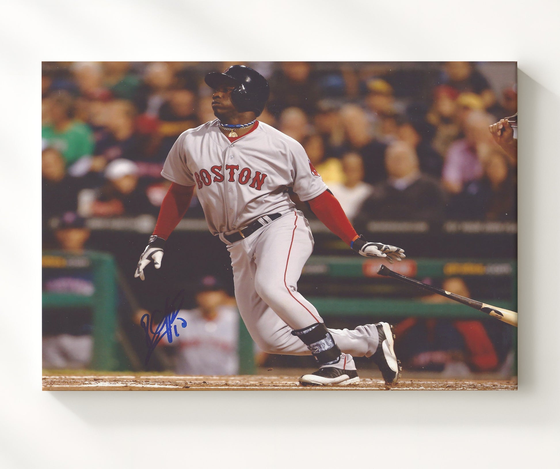 Rusney Castillo - Power Swing Baseball Wall Art 20x24 Canvas wall art print – Baseball Wall Art decor