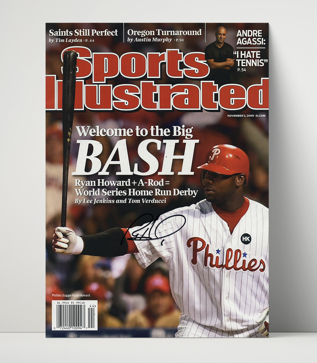 Ryan Howard - 2009 Series Home Run Derby SI Cover Baseball Wall Art 16x20 Unframed Print wall art print – Baseball Wall Art decor