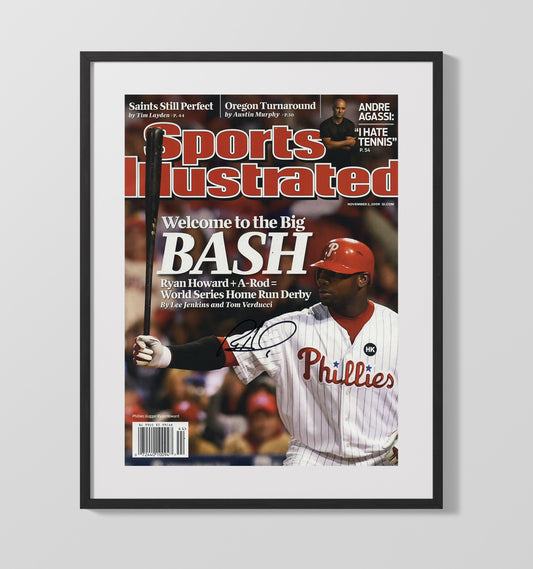 Ryan Howard - 2009 Series Home Run Derby SI Cover 8x10 Canvas baseball wall art