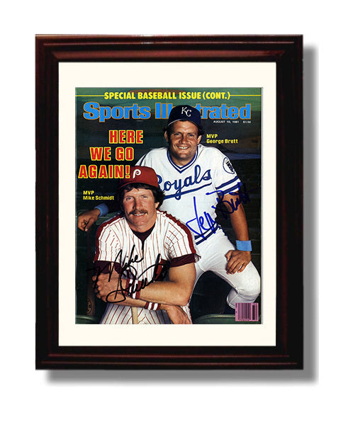 SCHMIDTBRETT - Signed SI Cover Baseball Wall Art 8x10 Beveled Frame wall art print – Baseball Wall Art decor