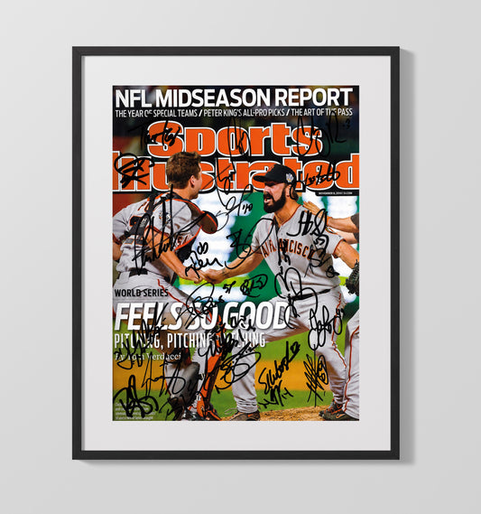 San Francisco 2010 Series SI Cover Championship Roster 8x10 Canvas baseball wall art