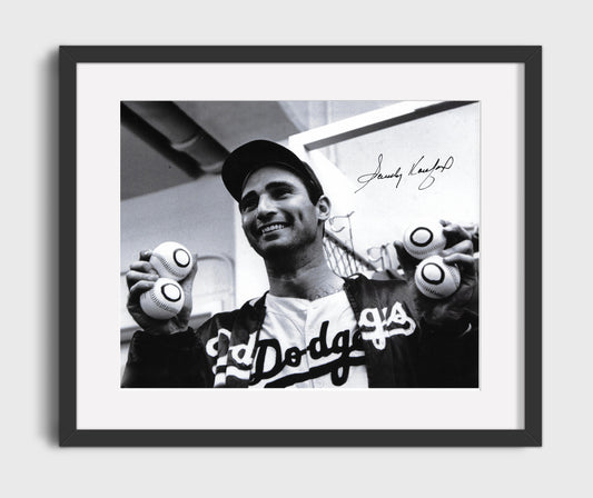 Sandy Koufax - Four No Hitters 8x10 Canvas baseball wall art