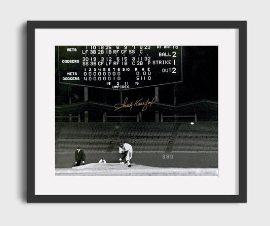 Sandy Koufax - Scoreboard No Hitter 8x10 Canvas baseball wall art