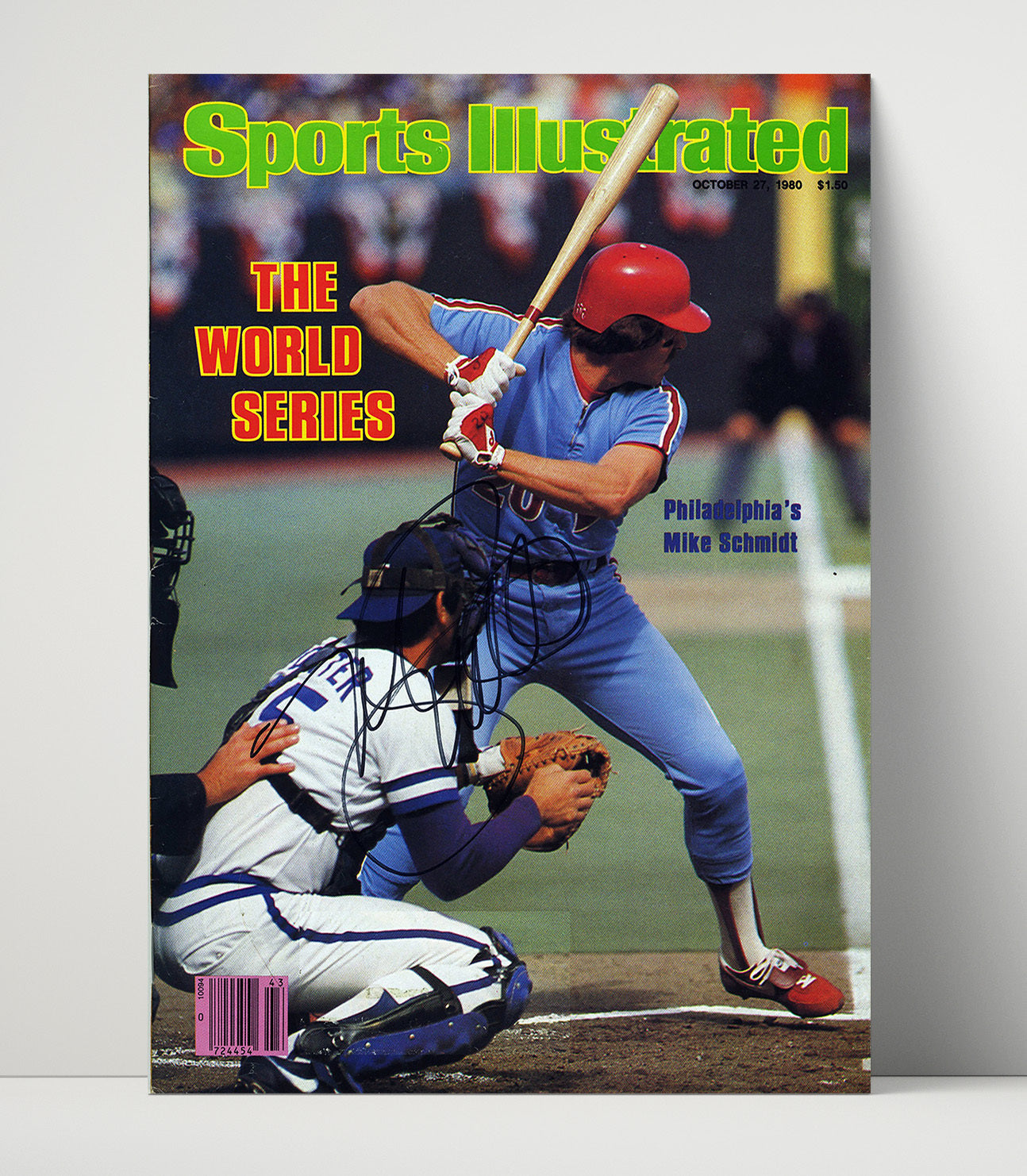 Schmidt - 80 Series - Signed SI Cover Baseball Wall Art 16x20 Unframed Print wall art print – Baseball Wall Art decor
