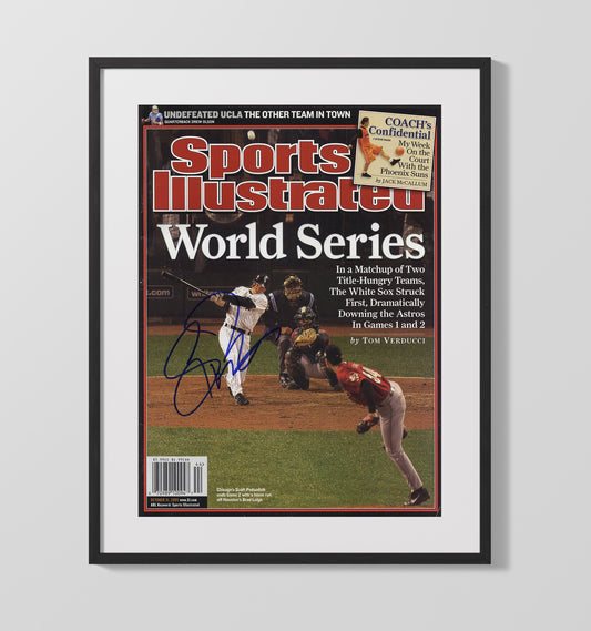 Scott Podsednik - Series walk-off moment SI Cover 2005 8x10 Canvas baseball wall art