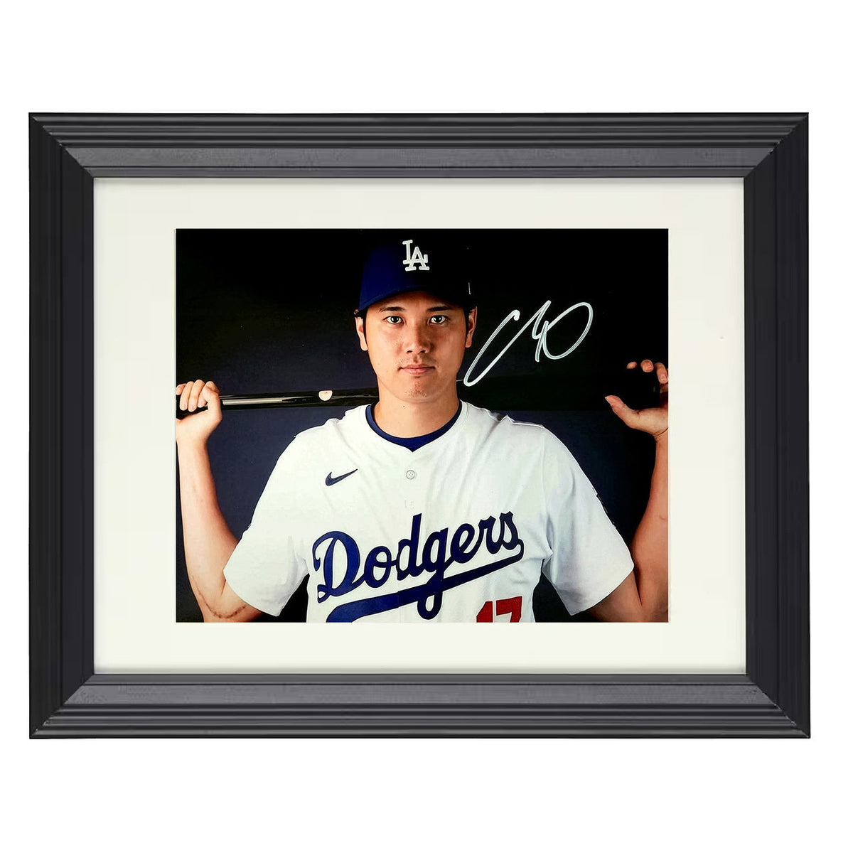 Shohei Ohtani - Dodgers Power Pose 8x10 Beveled Frame baseball wall art