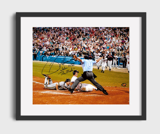 Sid Bream - The Slide Safe at Home 8x10 Canvas baseball wall art