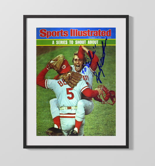 Sparky Anderson - Series Celebration Signed SI Cover 8x10 Canvas baseball wall art