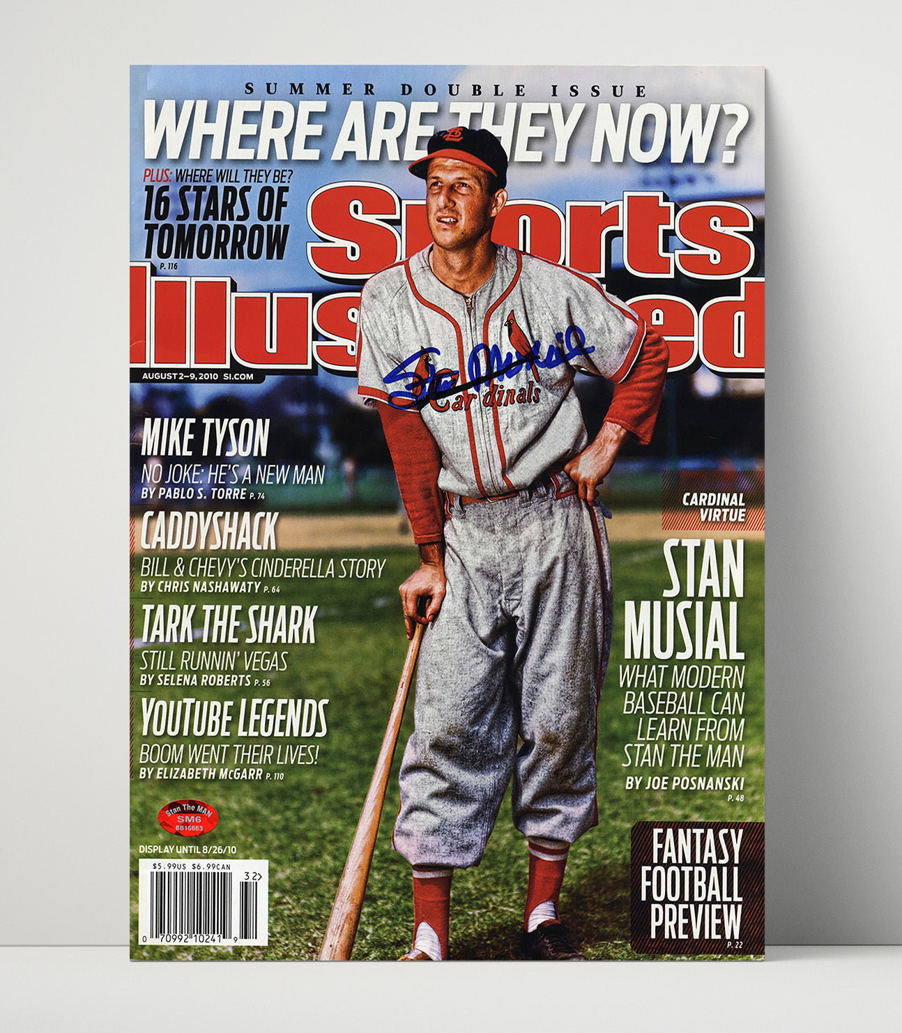 Stan Musial - Cardinal Virtue SI Cover 2010 Baseball Wall Art 16x20 Unframed Print wall art print – Baseball Wall Art decor