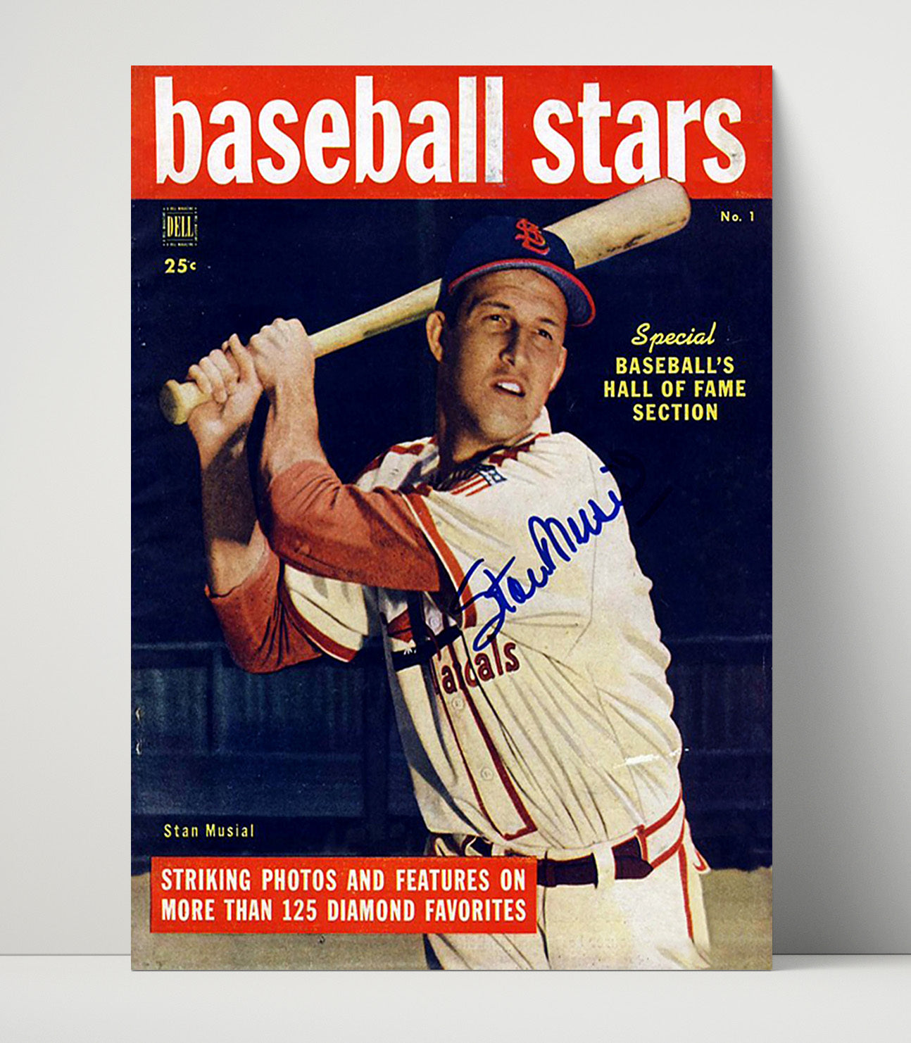 Stan Musial - Sport Magazine 1949 Baseball Wall Art 16x20 Unframed Print wall art print – Baseball Wall Art decor