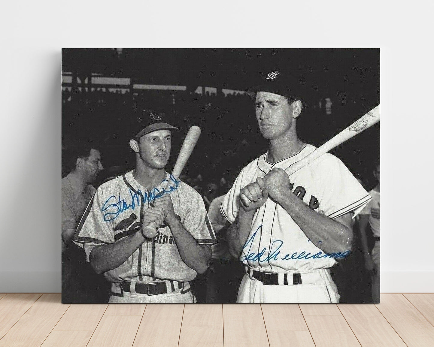 Stan Musial and Ted Williams - Sluggers Supreme Baseball Wall Art 16x20 Unframed Print wall art print – Baseball Wall Art decor