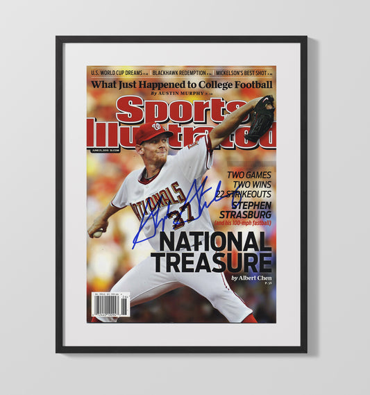 Stephen Strasburg - National Treasure SI Cover 2010 8x10 Canvas baseball wall art
