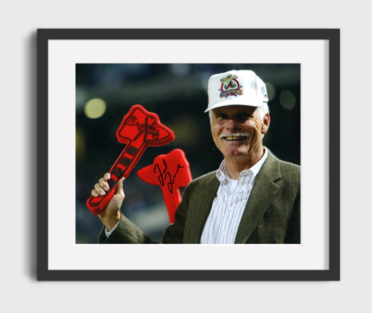 Ted Turner - Atlanta Championship Tomahawk Celebration 8x10 Canvas baseball wall art