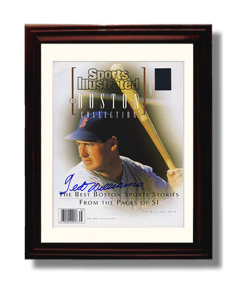 Ted Williams - Life Commemorative Tribute SI Cover 1997 Baseball Wall Art 8x10 Beveled Frame wall art print – Baseball Wall Art decor