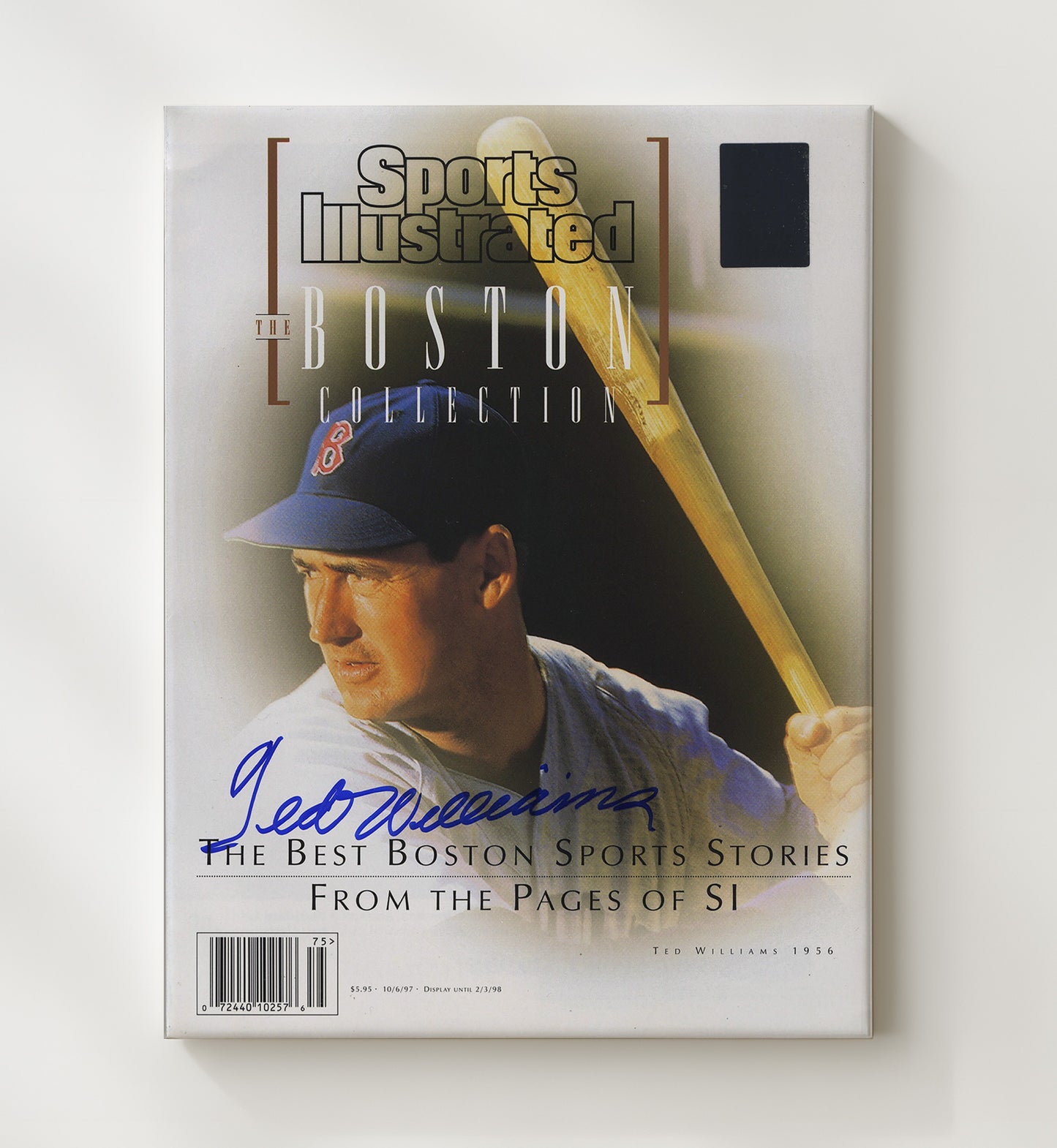 Ted Williams - Life Commemorative Tribute SI Cover 1997 Baseball Wall Art 20x24 Canvas wall art print – Baseball Wall Art decor