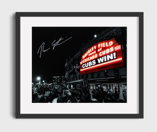 Theo Epstein - Cubs Win Marquee 8x10 Canvas baseball wall art