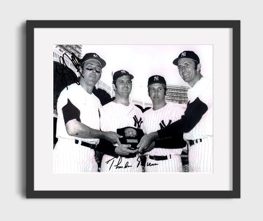 Thurman Munson and Graig Nettles - Yankees Group 8x10 Canvas baseball wall art