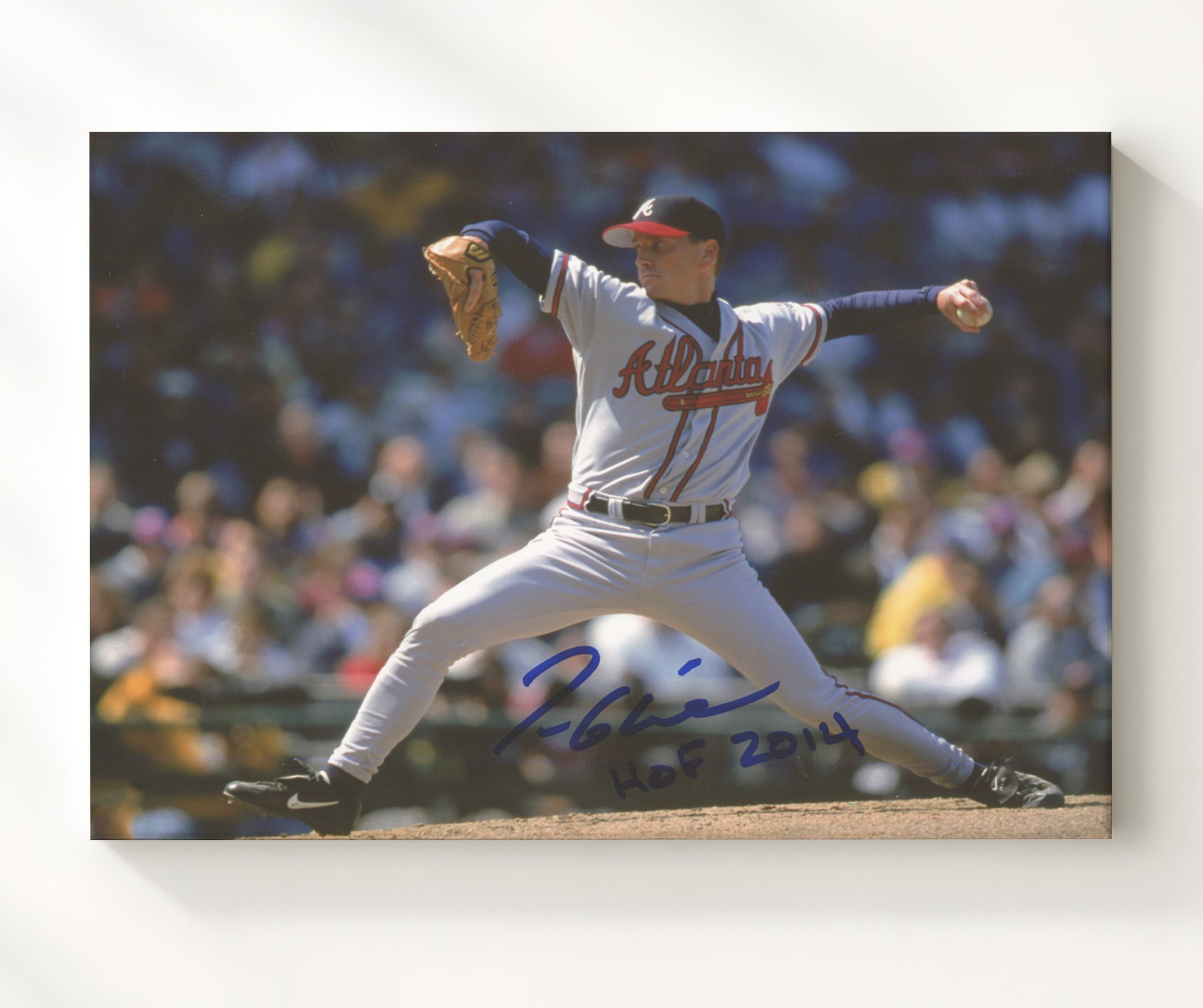 Tom Glavine - Braves Hall of Fame Pitching Era Baseball Wall Art 20x24 Canvas wall art print – Baseball Wall Art decor