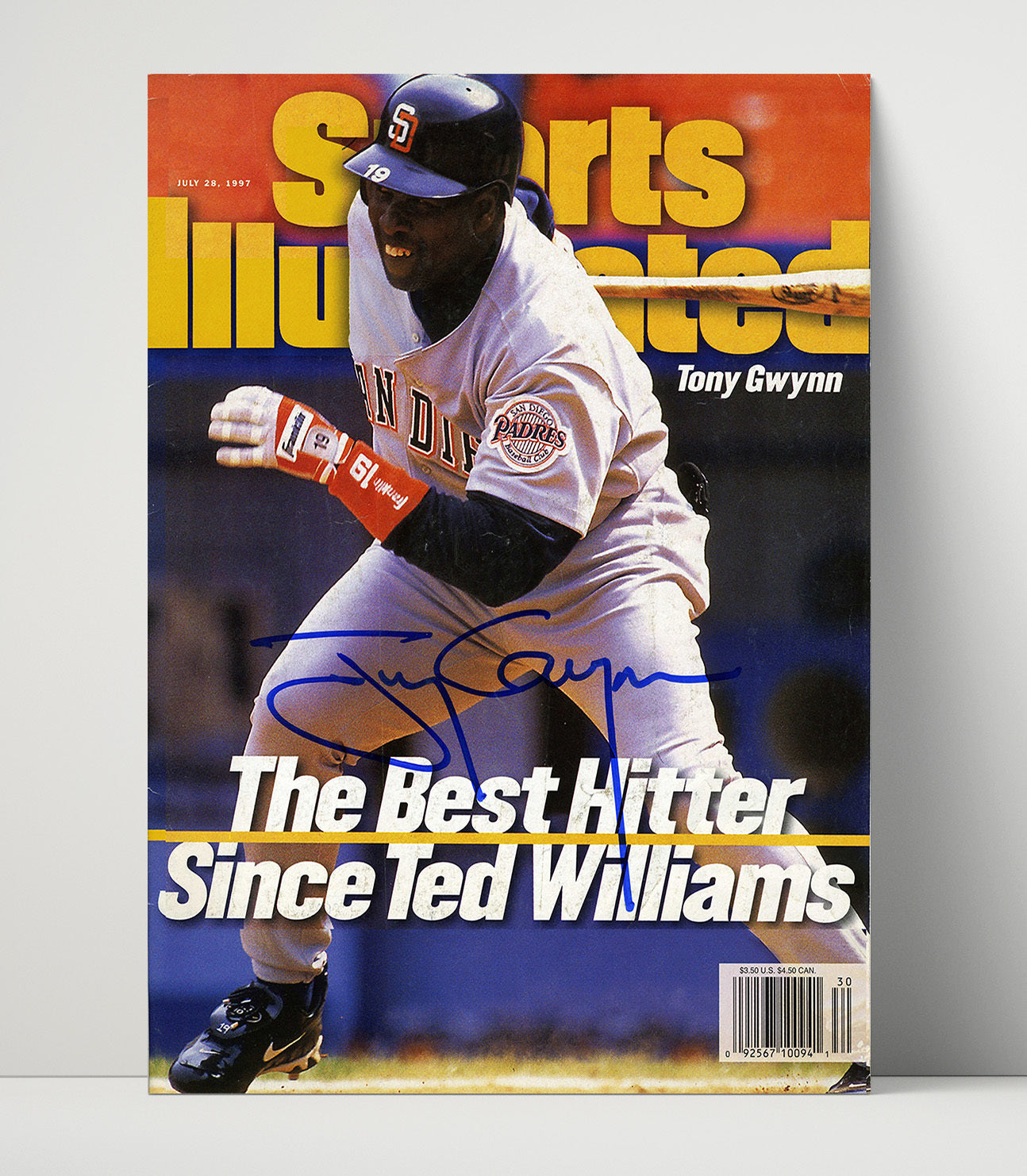 Tony Gwynn - Batting Stance SI Cover 1997 Baseball Wall Art 16x20 Unframed Print wall art print – Baseball Wall Art decor