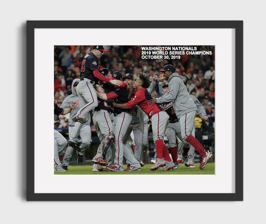 Washington Baseball - 2019 Series Team 8x10 Canvas baseball wall art