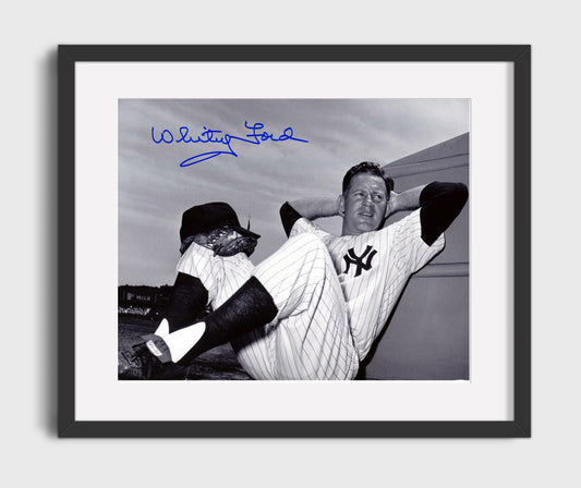 Whitey Ford - Dugout Recline 8x10 Canvas baseball wall art
