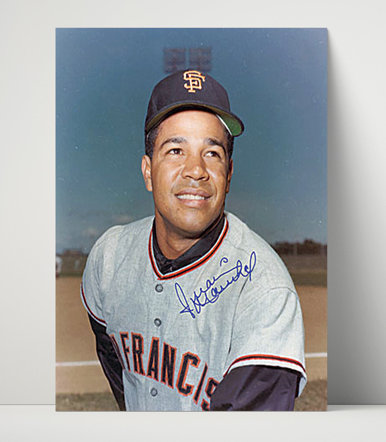 Willie Mays - Classic portrait 1960 Baseball Wall Art 16x20 Unframed Print wall art print – Baseball Wall Art decor