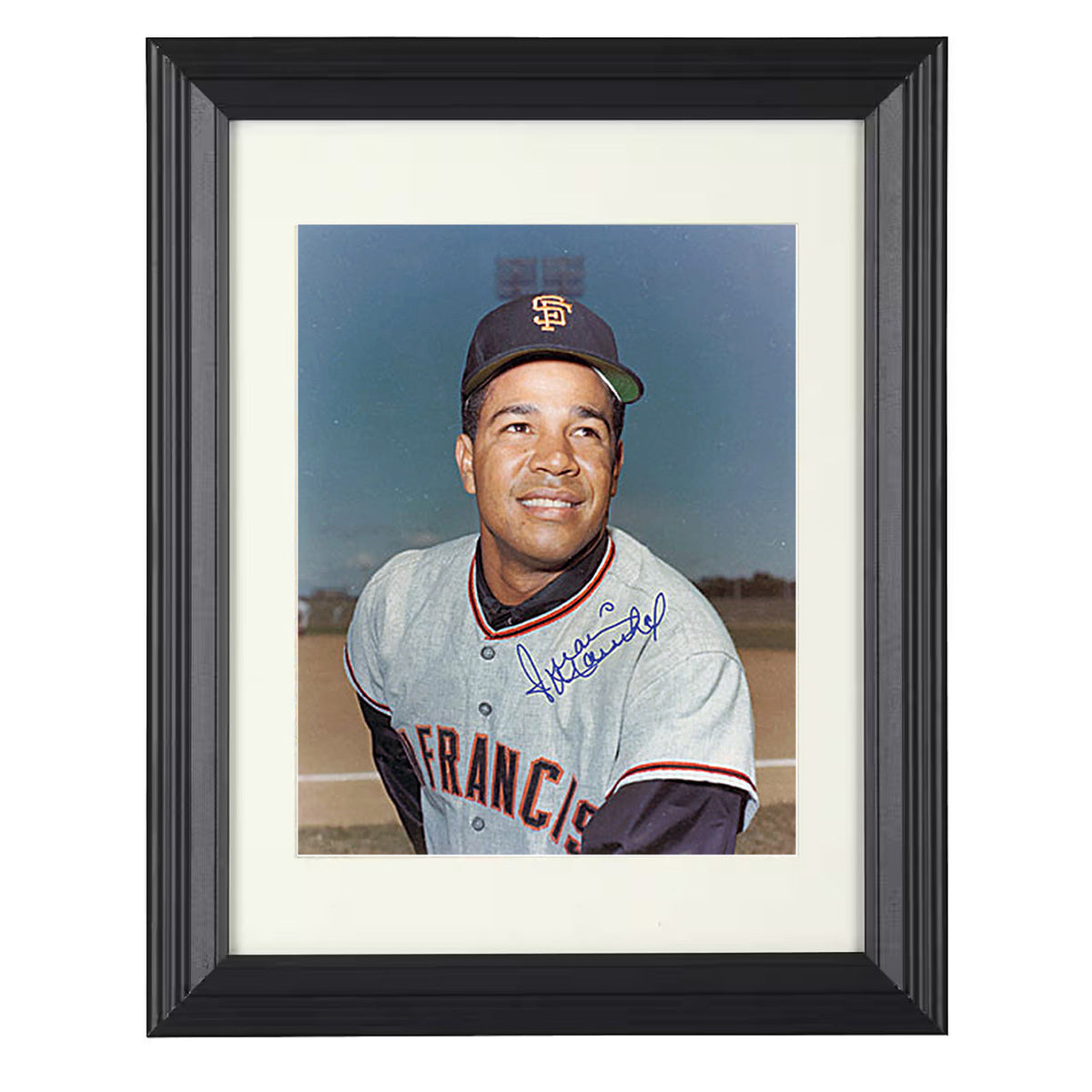 Willie Mays - Classic 1960 8x10 Beveled Frame baseball wall art