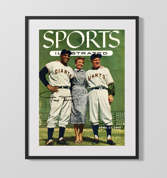 Willie Mays - SI Cover April 11 1955 8x10 Canvas baseball wall art