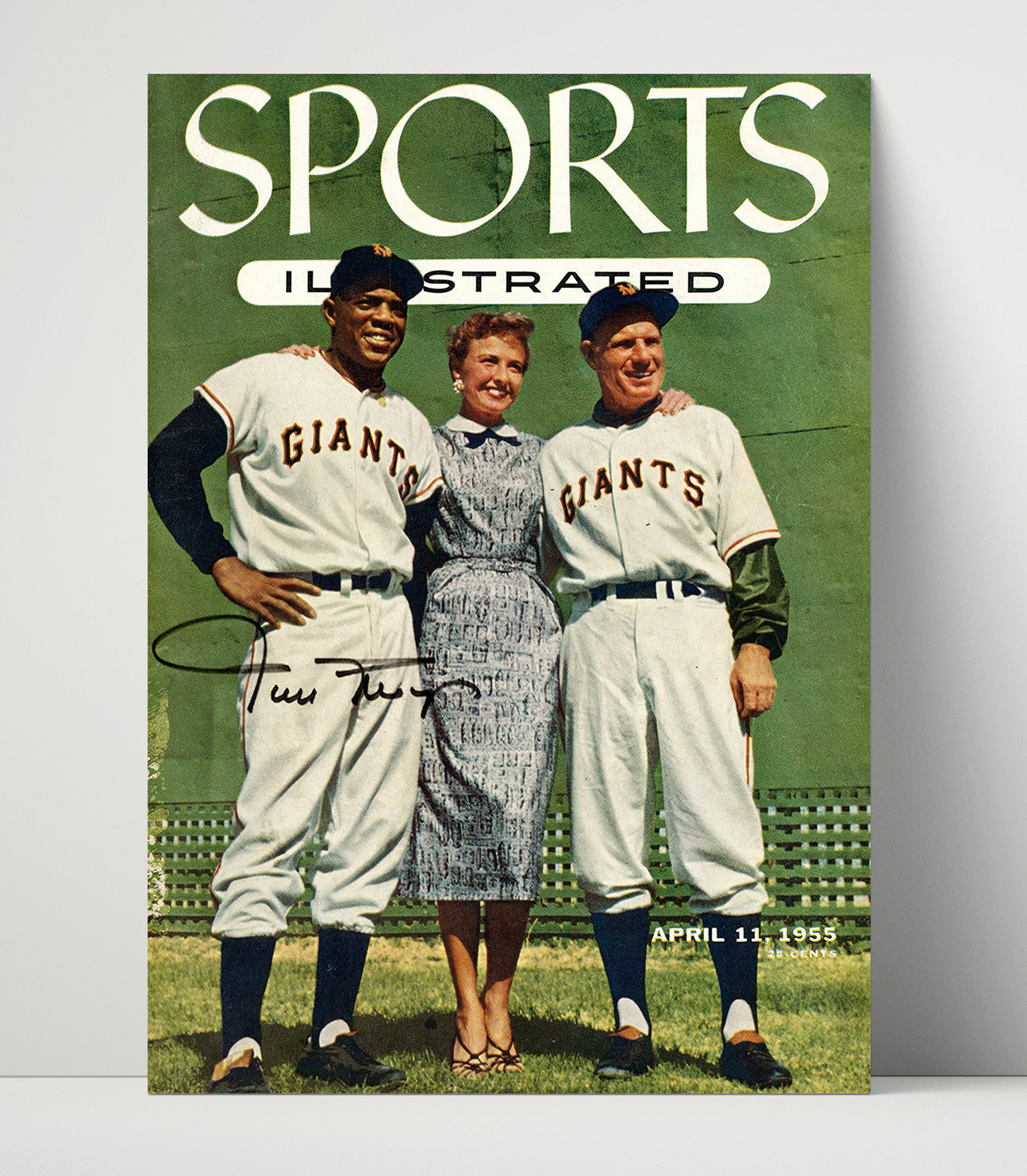 Willie Mays - SI Cover April 11 1955 Baseball Wall Art 16x20 Unframed Print wall art print – Baseball Wall Art decor