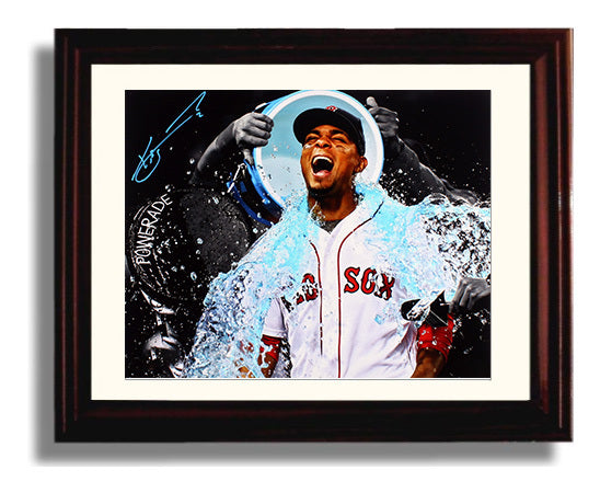 Xander Bogaerts - Powerade Bath Spotlight Baseball Wall Art 8x10 Beveled Frame wall art print – Baseball Wall Art decor