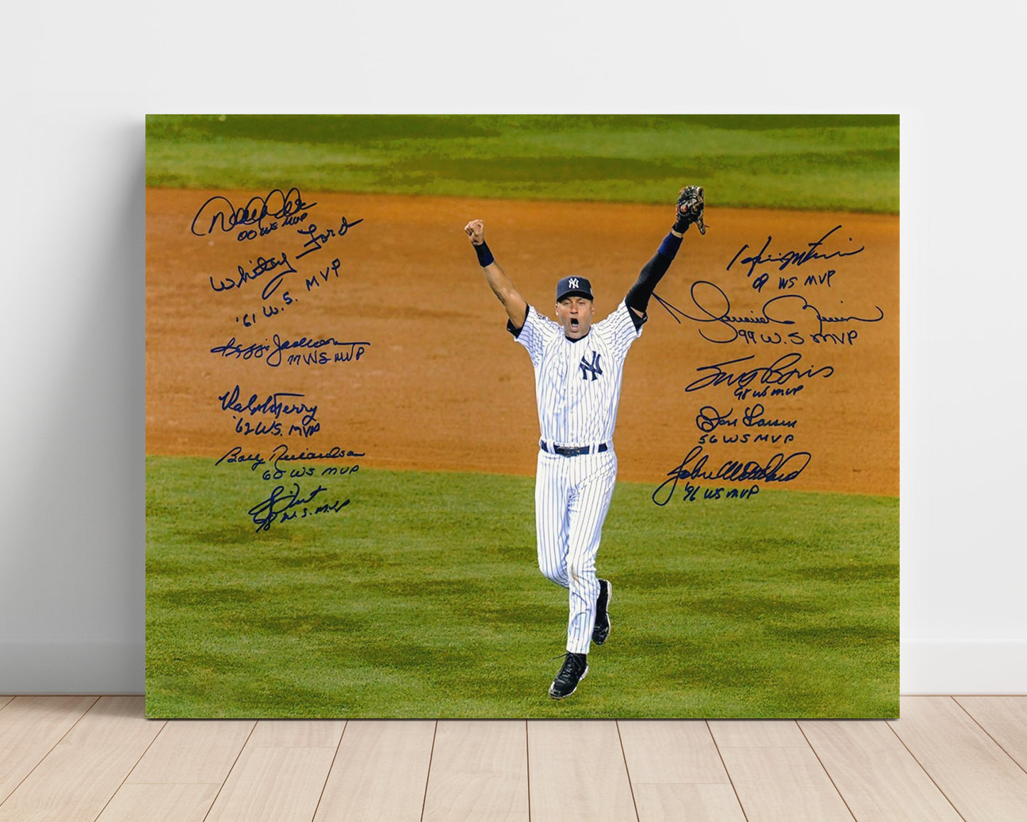 Yankees - Series MVP Celebration Baseball Wall Art 16x20 Unframed Print wall art print – Baseball Wall Art decor