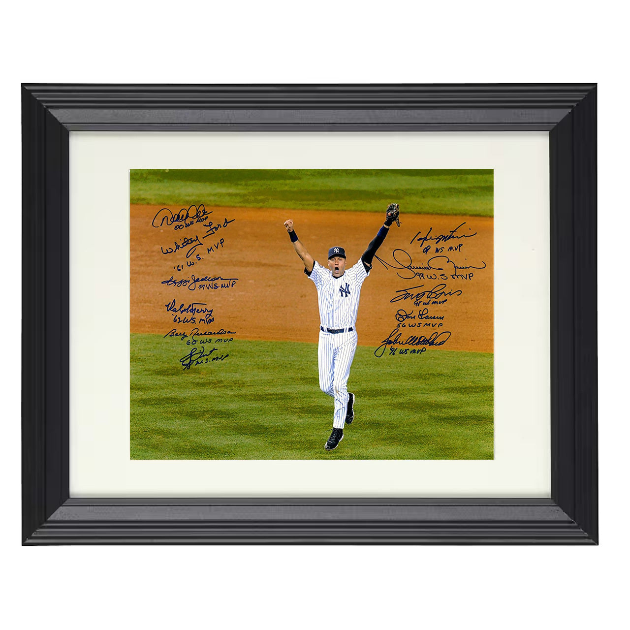 Yankees - Series MVP Celebration 8x10 black beveled framed baseball wall art