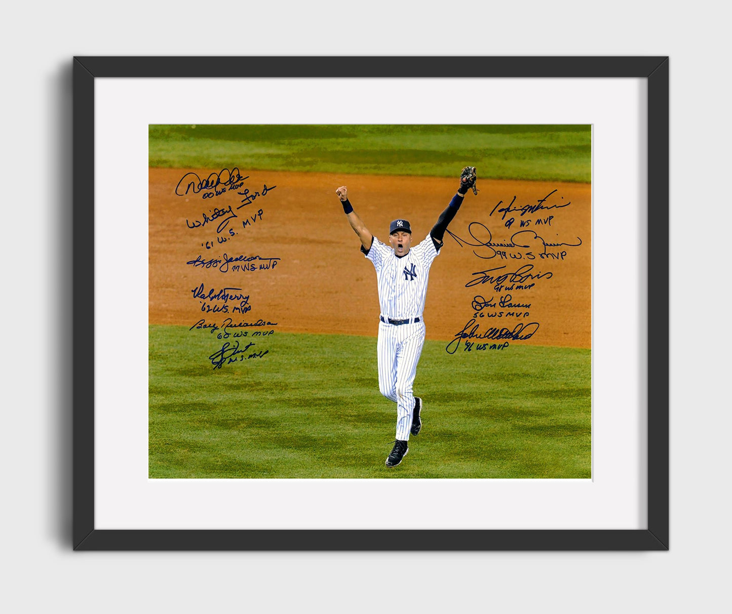 Yankees - Series MVP Celebration Baseball Wall Art 16x20 Gallery Frame wall art print – Baseball Wall Art decor