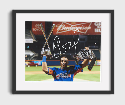 Yoenis Cespedes - Red Sox Championship Salute 8x10 Canvas baseball wall art