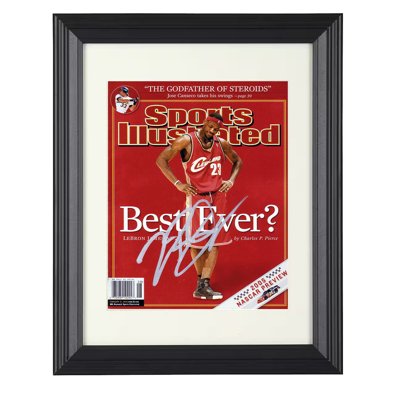 LeBron 2005 SI Cover Cleveland Basketball Best Ever Debate Basketball Wall Art 16x20 Unframed Print basketball wall art print