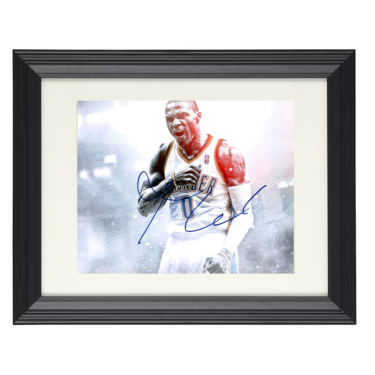Russell Westbrook Thunder MVP Roar Basketball Wall Art 16x20 Unframed Print basketball wall art print