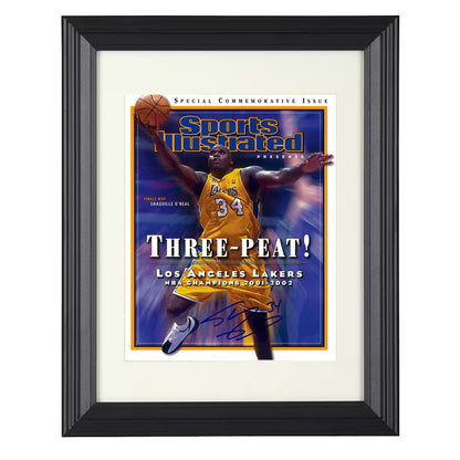 Shaquille ONeal Lakers Three Peat SI Special 2002 Basketball Wall Art 16x20 Unframed Print basketball wall art print