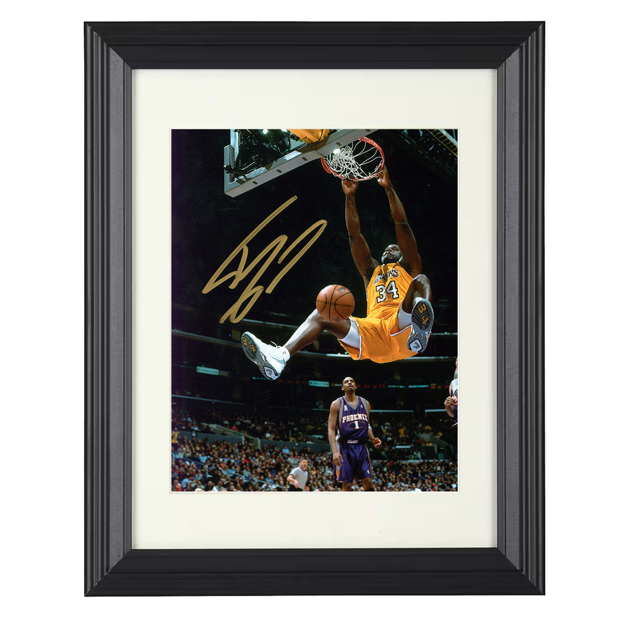 Shaquille ONeal Los Angeles Rim Rocker Diesel Slam Spotlight Basketball Wall Art 16x20 Unframed Print basketball wall art print