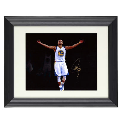 Stephen Curry Warriors Arms Raised Celebration Basketball Wall Art 16x20 Unframed Print basketball wall art print