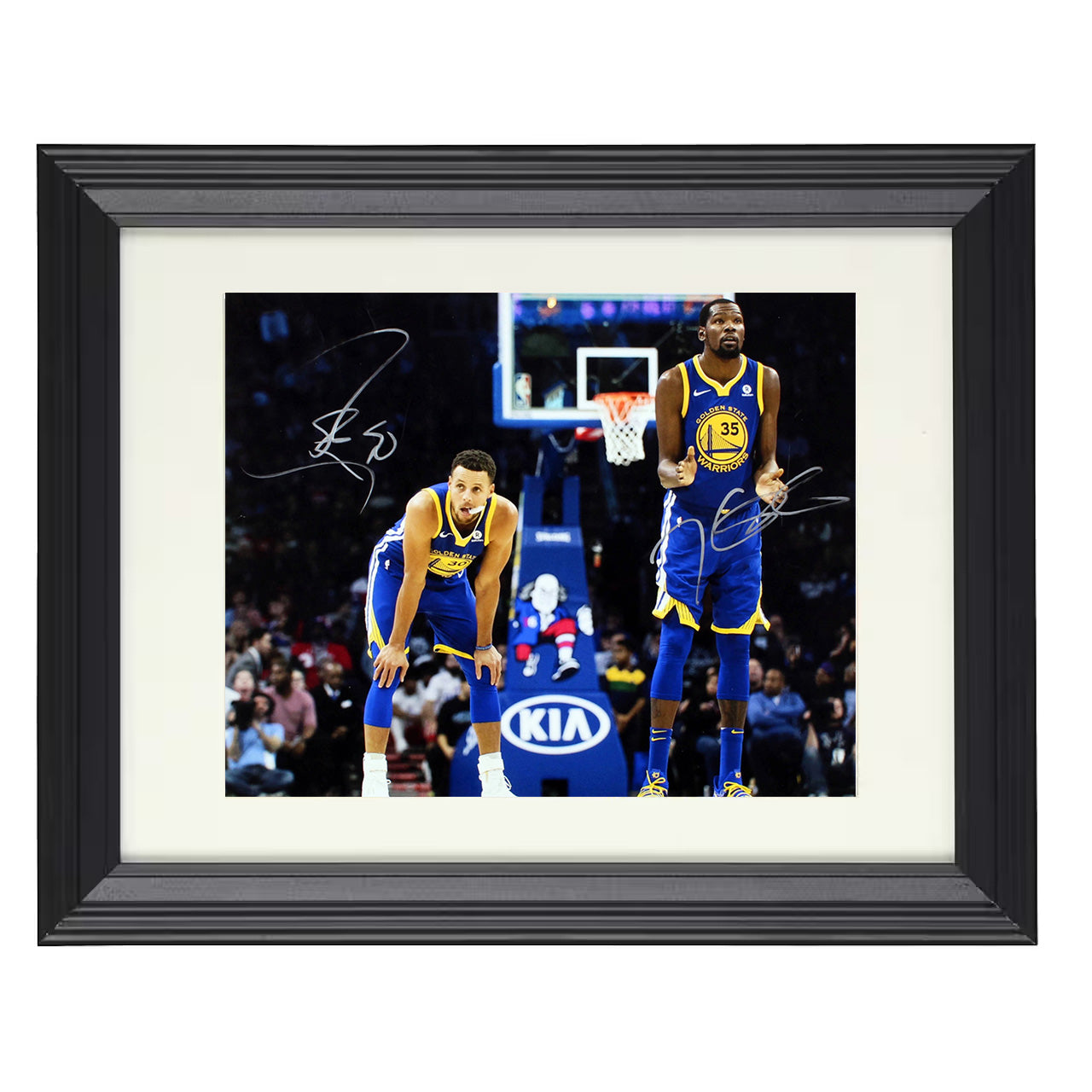Stephen Curry Kevin Durant Warriors Splash Meets Slim Basketball Wall Art 16x20 Unframed Print basketball wall art print