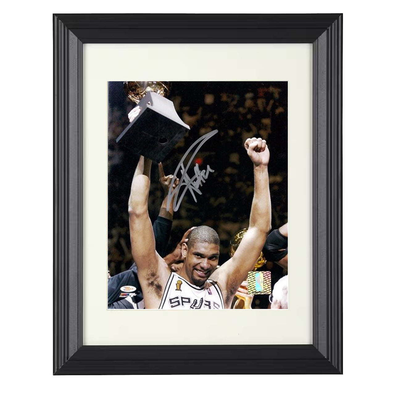 Tim Duncan San Antonio Basketball Trophy Celebration Finals Glory Spotlight Basketball Wall Art 16x20 Unframed Print basketball wall art print