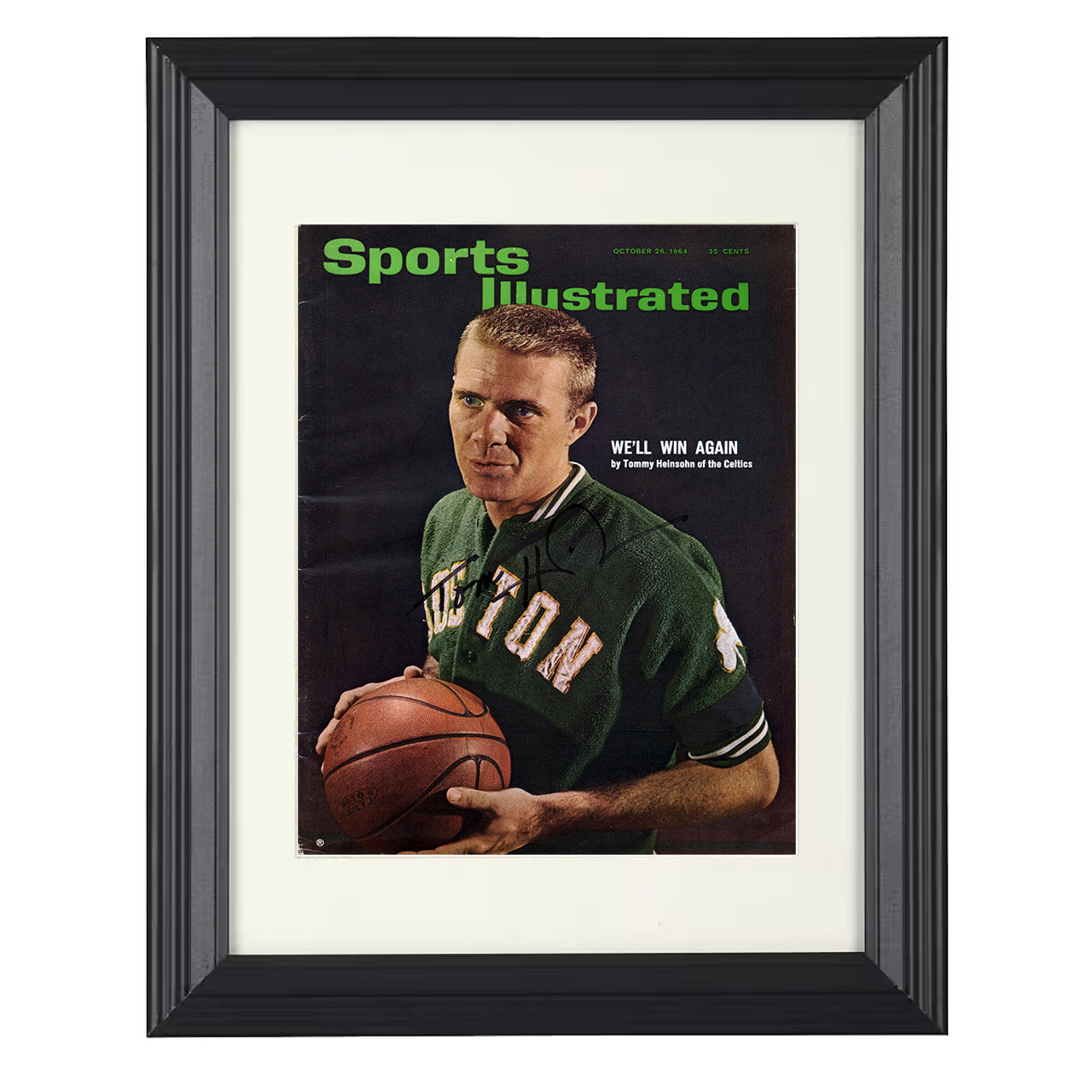 Tom Heinsohn Boston Dynasty Guard Championship Season SI Cover October 1964 Basketball Wall Art 16x20 Unframed Print basketball wall art print