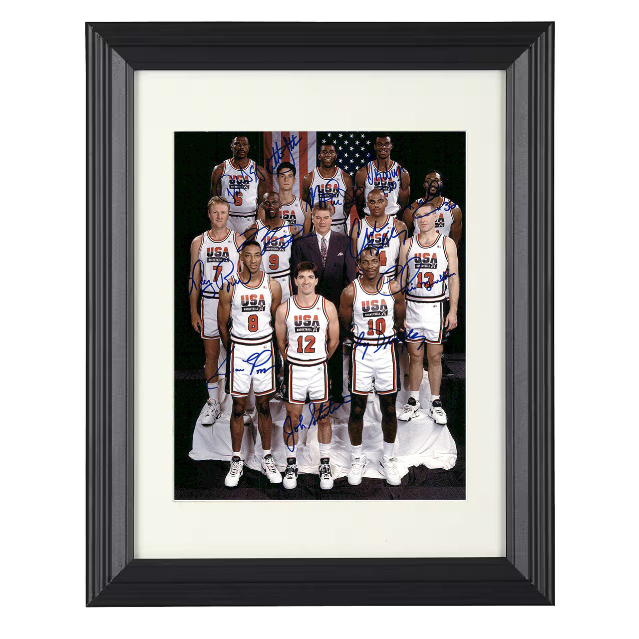USA Dream Team Barcelona Olympic Portrait 1992 SI Feature Basketball Wall Art 16x20 Unframed Print basketball wall art print