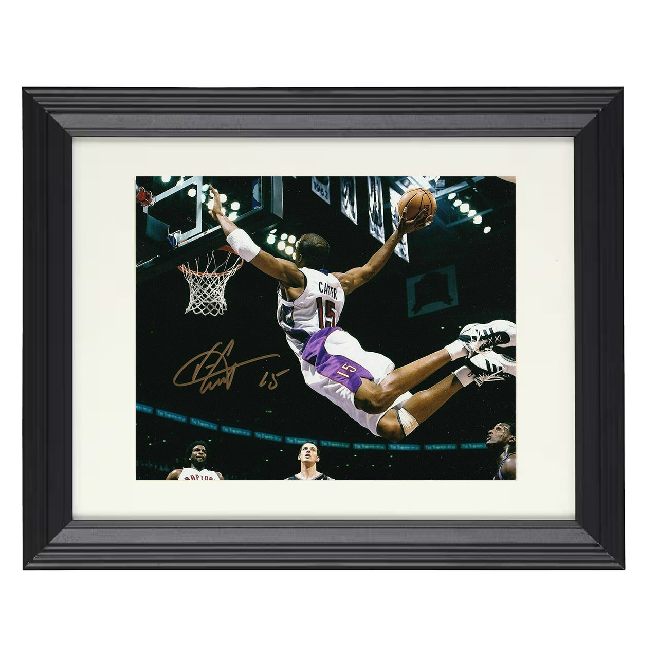 Vince Carter Raptors Dunk Air Canada Soars Basketball Wall Art 16x20 Unframed Print basketball wall art print